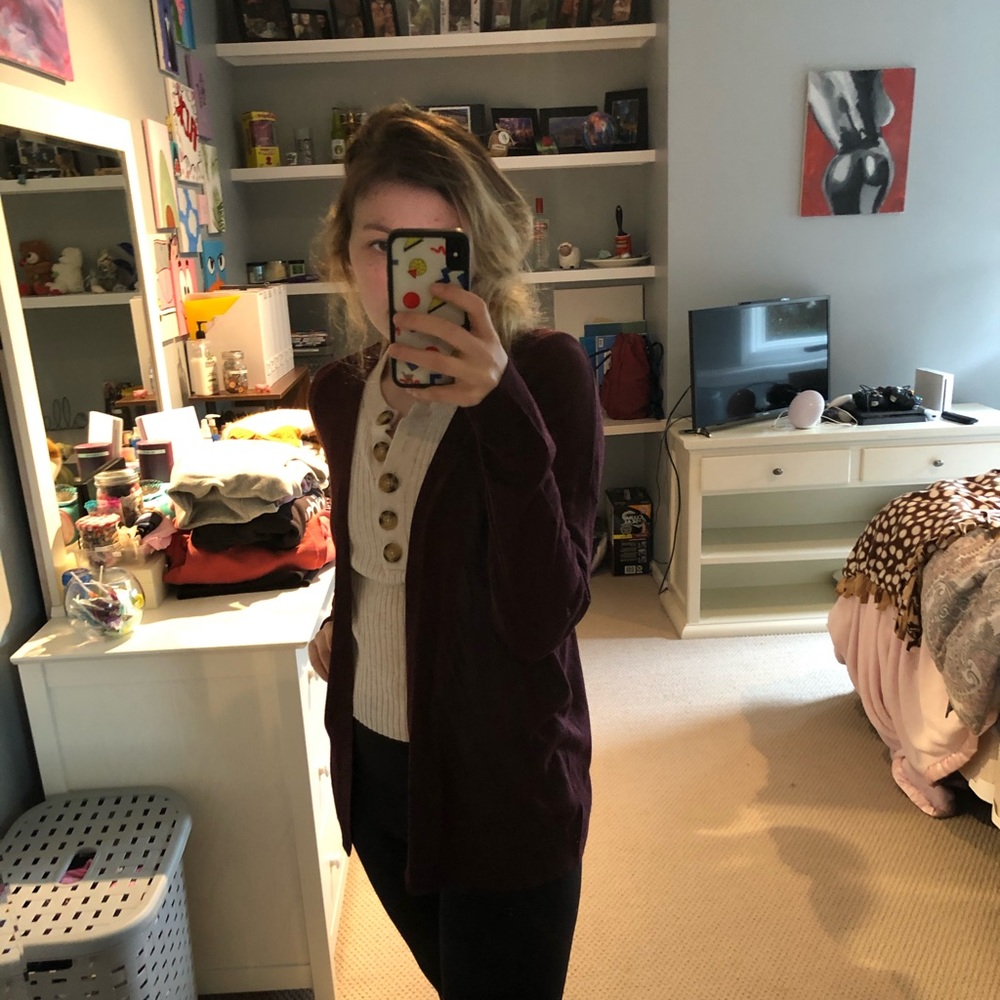 NWOT h&m maroon cardigan